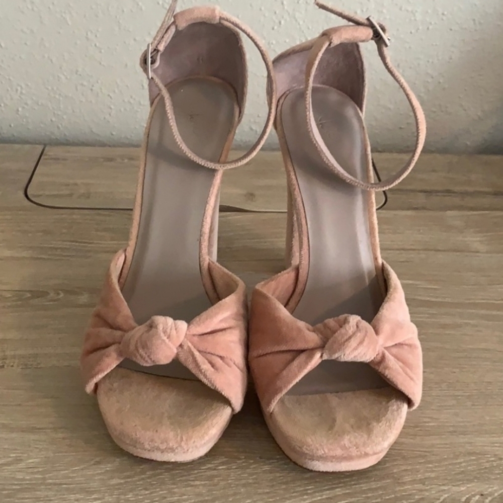 Joie Nabila Velvet Platform Heel Sandal, 40 (U.S. 10), Pink